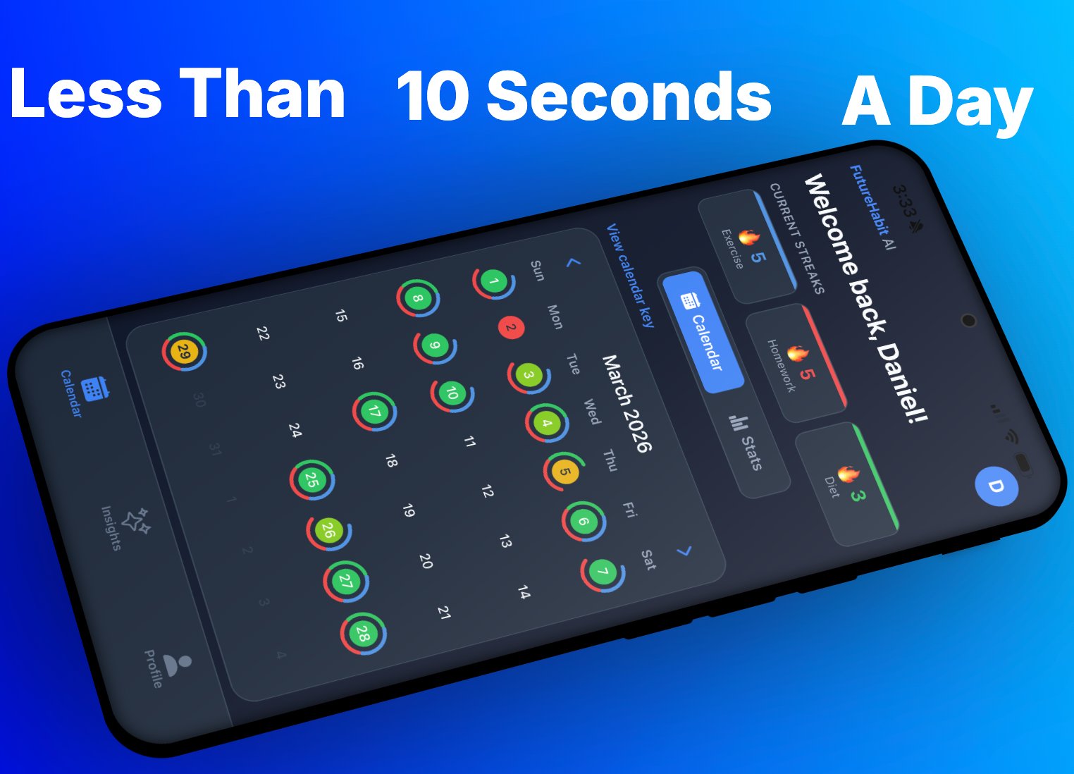 Less Than 10 Seconds A Day